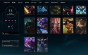 contalvl 68 s/rank 15skins que nao temcomo retirar,all champ