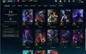 Conta Unranked com 23 Champs e 8 Skins