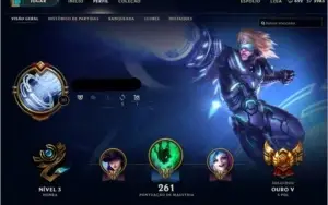 CONTA GOLD 5 116 CHAMPS, 55 SKINS, 11 páginas de runas