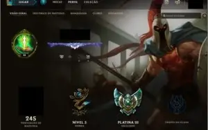 Conta Plat 3 - MMR Diamante - 135 Camps - Entrega Imediata