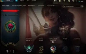 conta league of legends platina 4