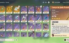 Conta Genshin Impacto/Server:América/AR:56