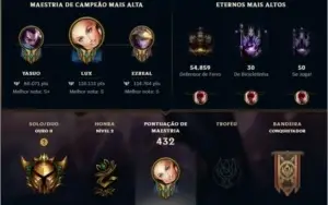 Conta lol lvl 217, OURO 2