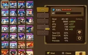 Conta Summoners War NAT 5 LD Qitian Dasheng (macaco de luz)
