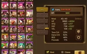 Conta Summoners War NAT 5 LD Qitian Dasheng (macaco de luz)