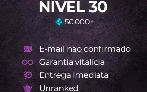 ContasWSS: Conta unranked, , (Lvl 30)