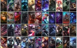 Conta bronze 1 com TODOS os champs e 277 Skins + 3 Prestigio