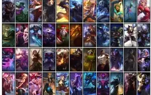 Conta bronze 1 com TODOS os champs e 277 Skins + 3 Prestigio