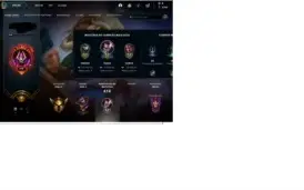Conta de LoL com 189 skins, Gold IV Quase todos campeões