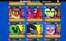 Conta Brawl Stars Full +9 // Todos os Brawlers  69/69