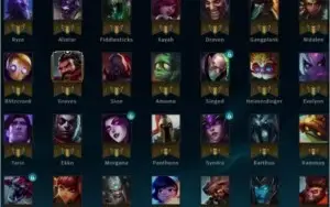 conta prata muita skin e campeão