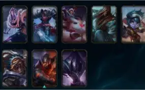 conta prata muita skin e campeão