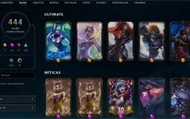 CONTA LOL 444 SKINS (S11 PLAT 1) 2950R$ GASTOS