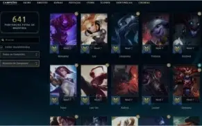 Conta League of Legends 969 Skins