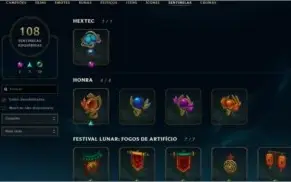 Conta League of Legends 969 Skins