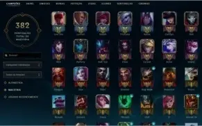 CONTA LOL ATUAL PLAT 5 BORDA DE DIAMANTE +100 SKINS