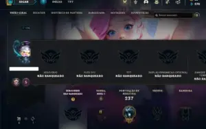 Conta Unranked com 75 Champs e 36 Skins + 33 Cromas