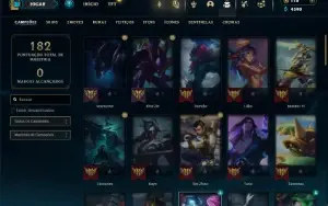 Esmeralda 4 com 65 Champs e 43 Skins + 75 Espolios