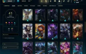 Esmeralda 4 com 65 Champs e 43 Skins + 75 Espolios