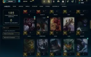 Esmeralda 4 com 65 Champs e 43 Skins + 75 Espolios