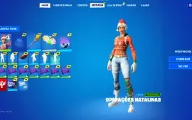 Conta de Fortnite, +100 skins, passe season 5 e ikonik