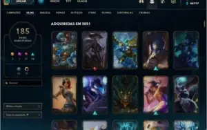 CONTA LOL MESTRE 185 SKINS