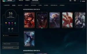 Conta Legue Of Legends - Level 105 Rank Prata 3