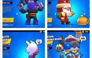 Conta c/todos brawl's nivel max com muitas skins exclusivas