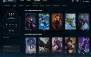 Conta S3 de LOL, level 128, mais de 100 skins (3 ultimates)