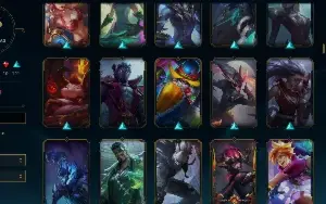 Conta lol lvl 575 main yasuo quase todas skins
