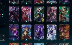 Conta lol lvl 575 main yasuo quase todas skins