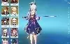 CONTA GENSHIN Ar58 - Ayaka e Ayato + Armas - 24 itens 5*