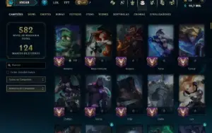 Ouro 3 com TODOS os Champs e 150 Skins ( JG / ADC )