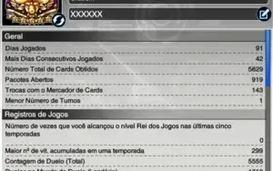 Conta YUGIOH - varias cartas
