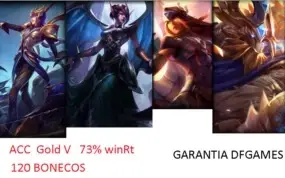 VENDO ACC GOLD COM VARIAS SKINS SÓ 170,00