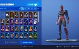 conta com skin galaxy mais 95 skins mais salve o mundo