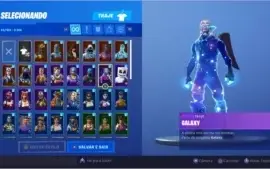 conta com skin galaxy mais 95 skins mais salve o mundo