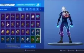 conta com skin galaxy mais 95 skins mais salve o mundo