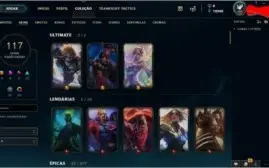 Conta de LOL / Todos Campeões / 117 Skins