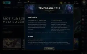 Conta LOL league of legends parada a 2 anos.