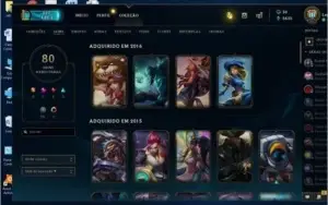 Conta LOL league of legends parada a 2 anos.