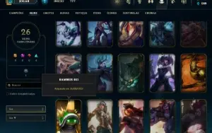 Conta Rammus Rei,Kayle Juíza, Janna,Elise, Morgana vitoriosa