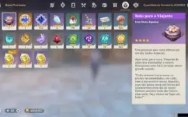 Conta AR 50 com Nahida, Hutao + Bis, Yelan Entre Outros