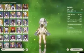 Conta AR 50 com Nahida, Hutao + Bis, Yelan Entre Outros