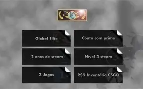 CSGO Prime, Global Elite, 2 anos Steam