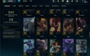 Esmeralda 3 com 85 Champs e 32 Skins