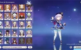 CONTA COMPLETA!!! Com Qiqi, Diluc, Albedo, Keqing, Yoimiya,