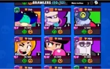 CONTA BRAWL STARS 37K TROFÉUS 50/52 BRAWLERS