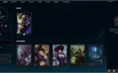 Conta LoL Platina 1 - 88% winrate - 38 Champ - 6 skins