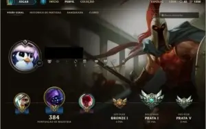 conta league of legends prata 1